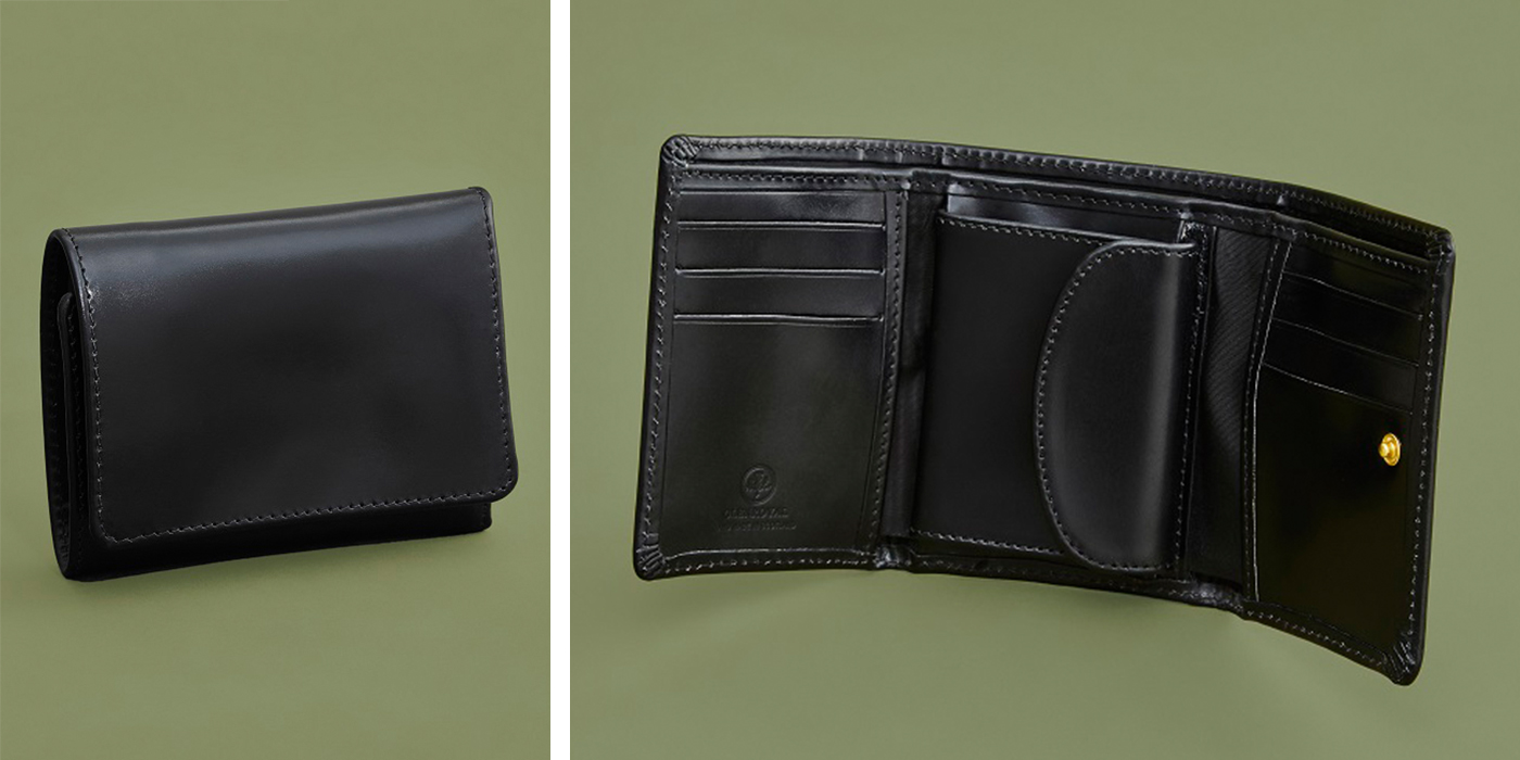 コンパクト三つ折り財布 （小銭入れ付） 全4色 | ブライドルレザーの 