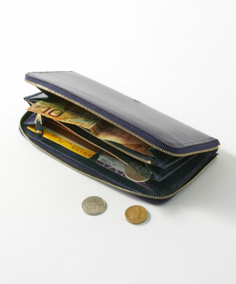 ラウンドジップ長財布（エンボス） 全2色 | ブライドルレザーの名門