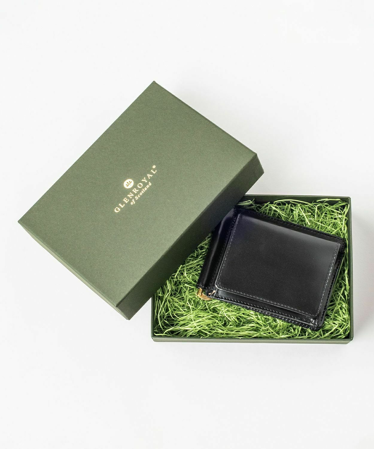 未使用・美品】GLEN グレンロイヤル 馬蹄形ケース 緑 未使用・美品